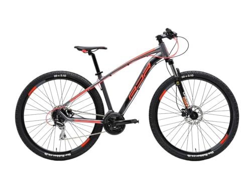 ADRIATICA Bicicleta MTB WING RS 29 pulgadas, talla M SHIMANO ACERA 21 V, color negro y rojo