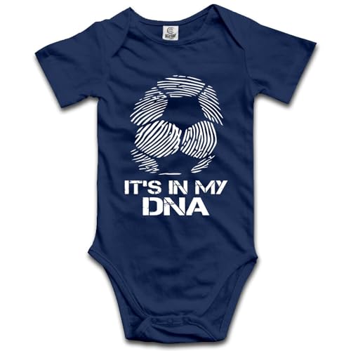 DOQOSESHY Soccer Its in My DNA Baby Climbing Short Sleeve Outfit/Cotton Long Sleeve Romper