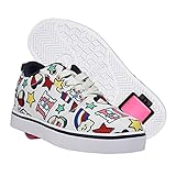 HEELYS Girls Pro 20 Prints Wheels Skate Sneaker Shoes (White/Multi Print, Numeric_5)