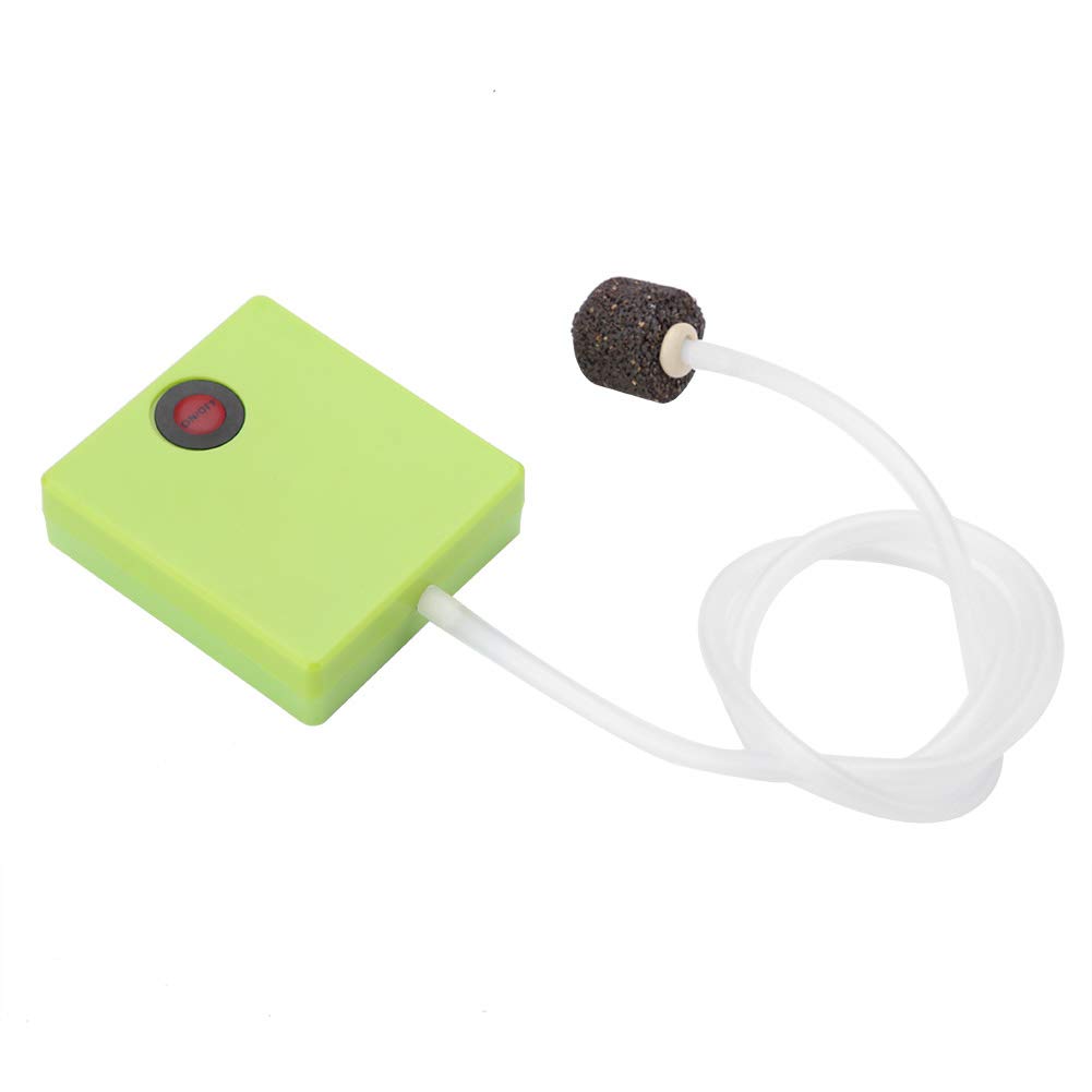 Portable BatteryOperated Fish Air Pump - Compact Aquarium Aerator with Air Stone for Fishing and Breeding - HighPressure Oxygen Supply