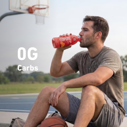 Image of Isopure Zero Carb 32g Clear Protein Ready-to-Drink, Whey Protein Isolate, Alpine Punch, 12 Pack (Packaging May Vary)