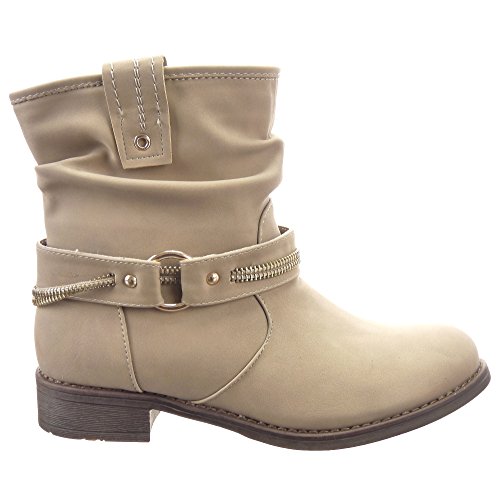 Sopily - Scarpe da Moda Stivaletti - Scarponcini