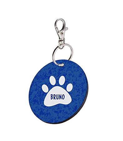Sky Trends Round Shape Collar Locket/Pendant for Dogs & Puppy -917, Multicolour, Medium, 1 Count - Bruno