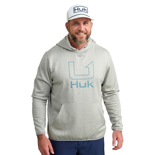 HUK Men's Coldfront+ Graphic, Performance Fishing Hoodie