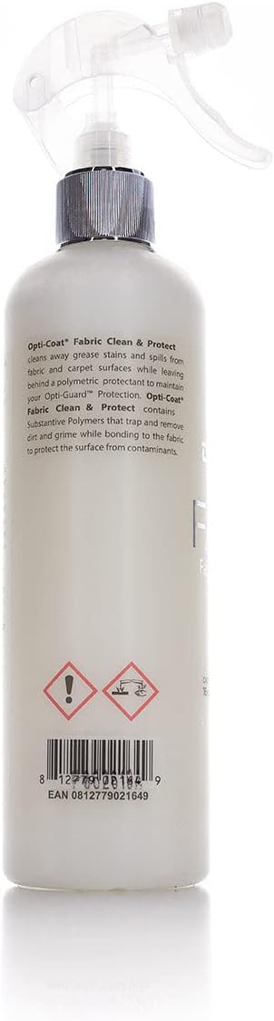 OPTI-COAT – Fabric Clean & Protect – Clean Away Grease, Stains, & Spills from Fabric & Carpet Surfaces; Leaves Polymetric Protectant (16 Fl. Oz.)