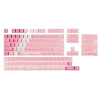 EPOMAKER DuoChrome Keycaps Set, 150 Keys, Cherry Profile, Shine Through, PBT+PC, Dye-sub, 65%/75%/TKL/96%/Full Size, Custom Keyboard Keycaps Set for Mechanical Gaming Keyboard (Pink)