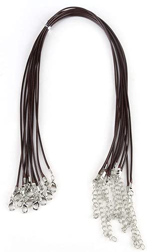 Collana di corda di cera da 10 pezzi, collana di