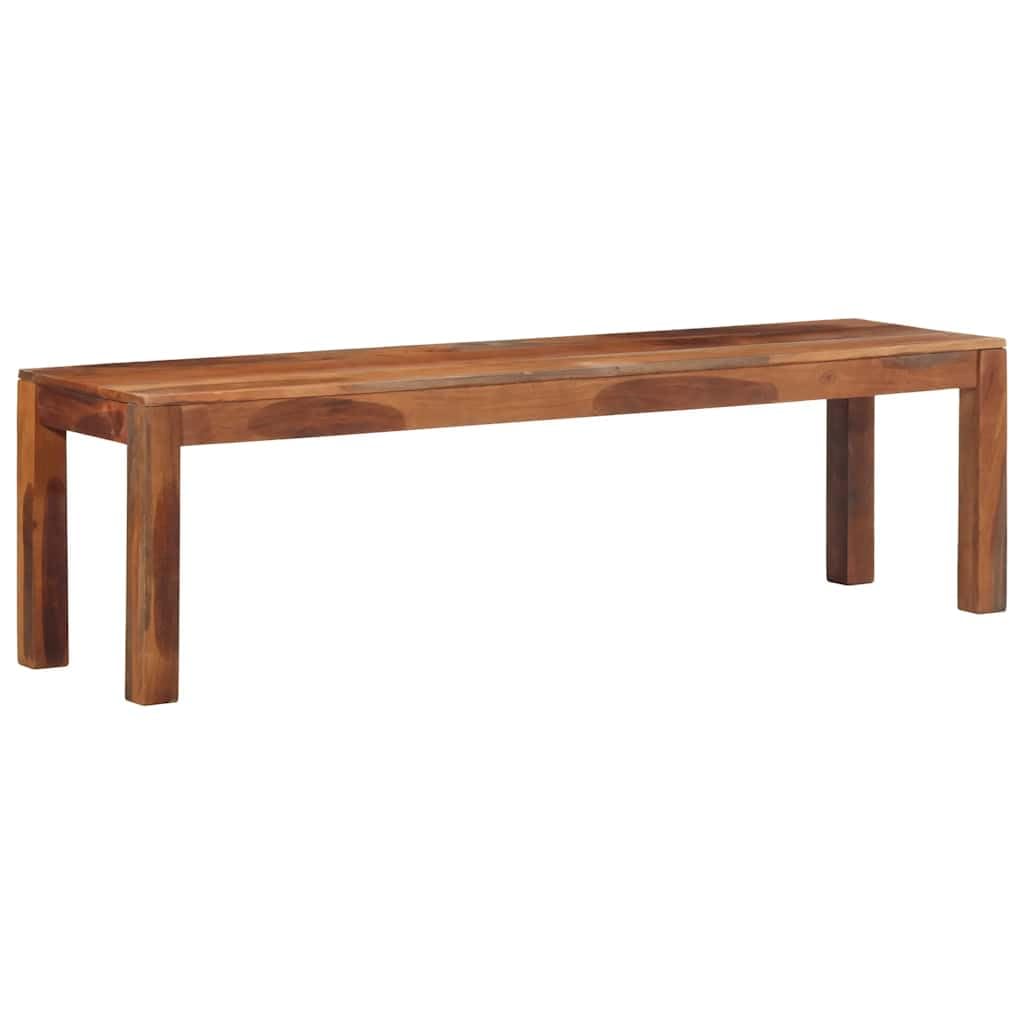 Banc de chambre en acacia massif miel pour optimiser votre espace