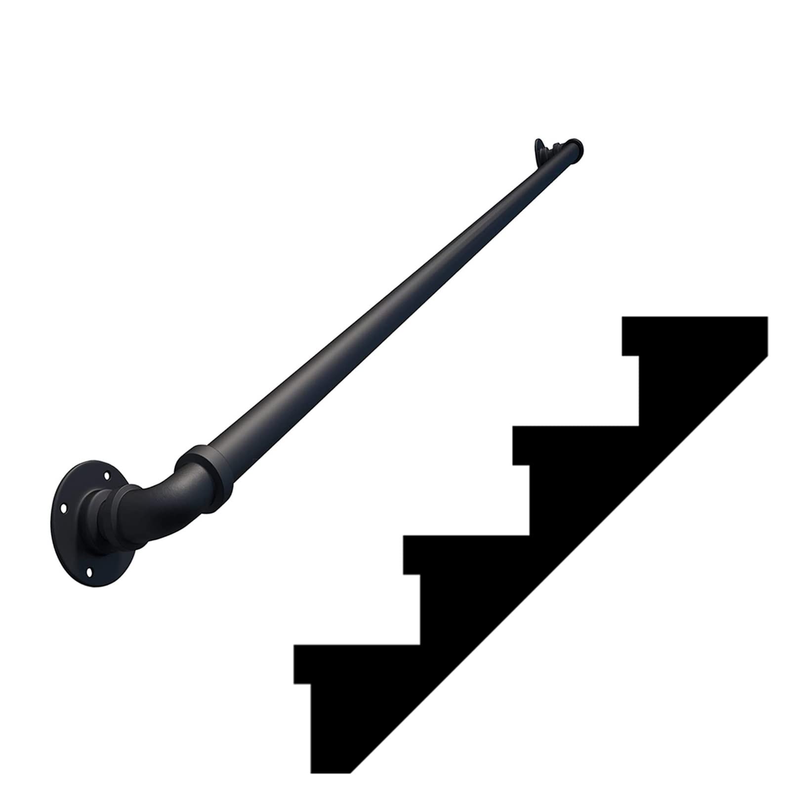 Barre de support en fer forgé pour loft moderne et couloir design