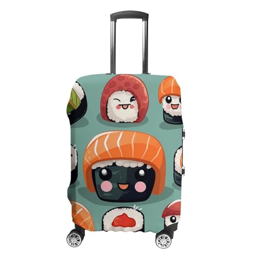 Travel Luggage Cover Elastic Suitcase Cover Sushi Luggage Covers Luggages Protector Covers for Travel Anti-Scratch Luggages Decorative Cover for Adult L