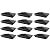 8" x 8" Heavy Duty Aluminium Pyramid Post Cap for Wood Posts - Black (12 Pack)