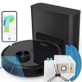 Picture of TOQEEBOT Robot Vacuum Cleaner with Mop Self Emptying;「70 Days* Hands-Free 」2.5L Self Emptying Station,Lidar Navigation WiFi/App/Alexa,Carpet Boost,4in1Robotic for Pet Hair Hard,Floor,Carpet