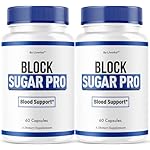 (2 Pack) Block Sugar Pro - Official BlockSugar Pro Capsules, Natural Block SugarPro Supplement Support Pills Advanced Formula Premium Health & Wellness Multivitamin Reviews, 120 Capsules for 2 Months