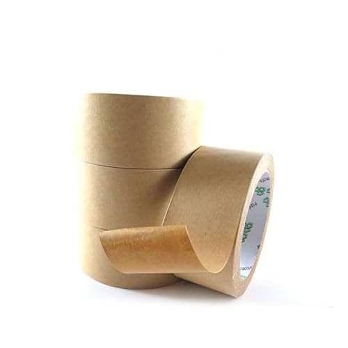 Miniatura 8 de Ciieeo Cinta adhesiva marrón para decoración marrón, cinta adhesiva reforzada, cinta autoadhesiva de papel Kraft, cinta de sellado de cartón con