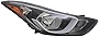 TYC Right Headlight Assembly Compatible with 2014-2016 Hyundai Elantra
