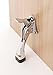Easy-Step Door Stops (4 Inch) - Chrome (Premium Quality Finish) : Hands-Free, No Bending Down, No Scuffed Shoes, Tap with Foot for Instant Release! Easy Installation - No More Lost Doorstops,