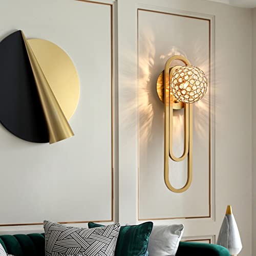 Luces de pared de cristal modernas JCAKES para iluminar salas oscuras 6
