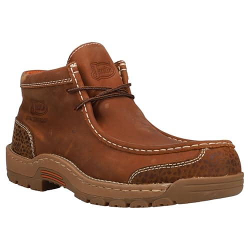 Justin Original Workboots Mens Crafton Waterproof Moc Toe Work Safety Shoes Casual - Brown2