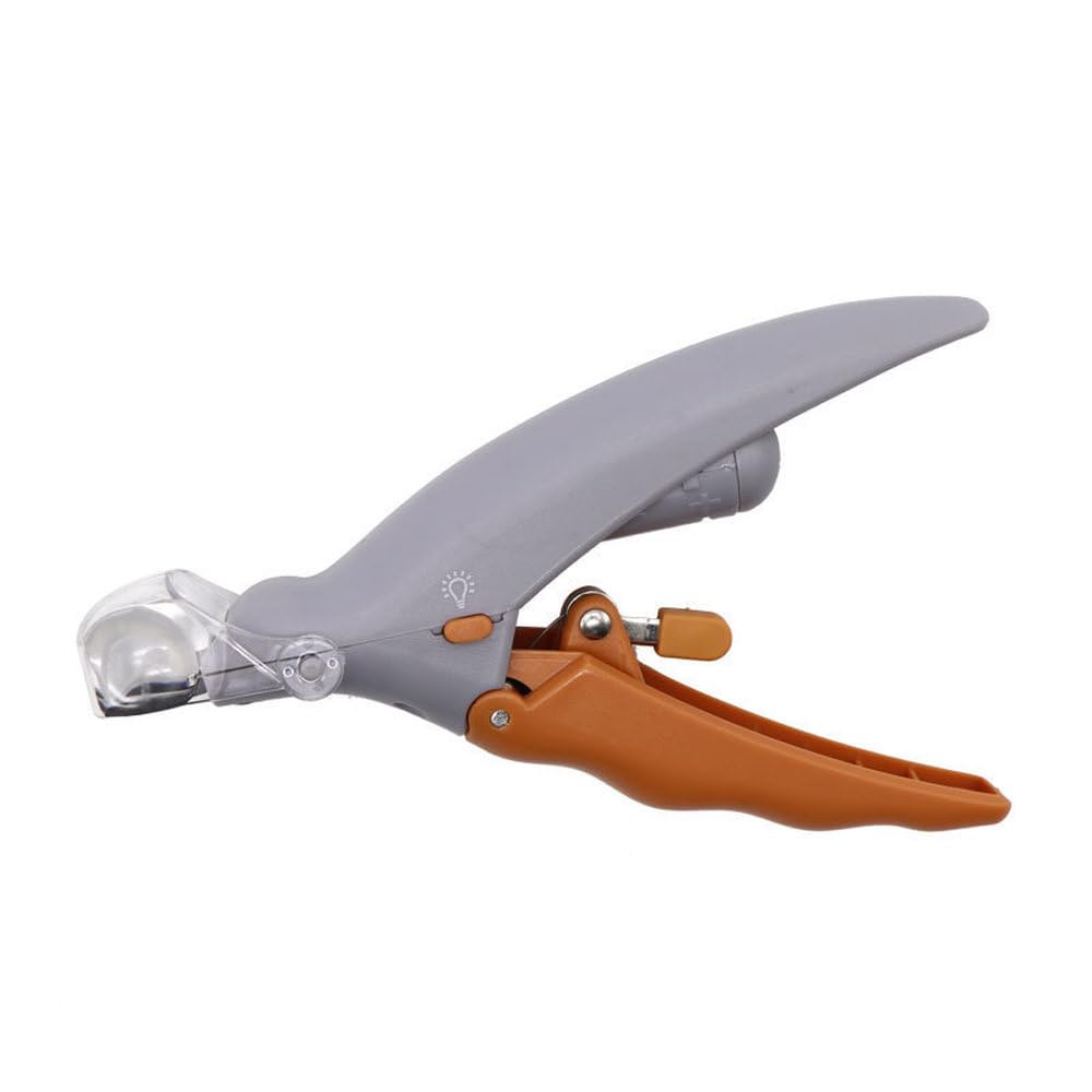 Coupe-ongles LED pour chats et chiens - Ciseaux à ongles lumineux avec lumière pour une coupe précise - Kit de toilettage pour toutes les tailles - Tondeuse à cheveux et outil de soin des griffes