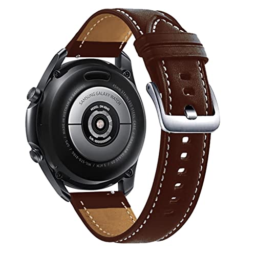 Bracelet de rechange en cuir véritable agate 20mm pour montre