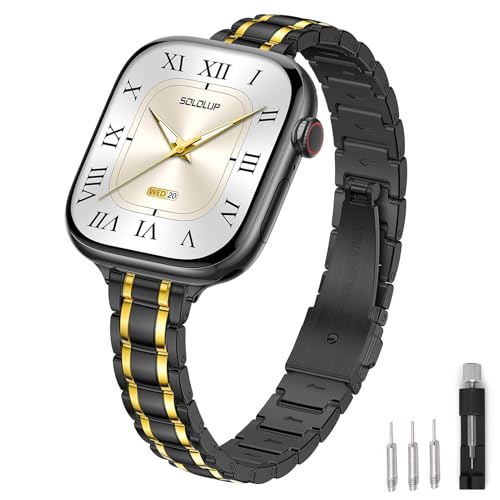 Bracelet fin de luxe en acier pour Apple Watch femme chic et minimaliste
