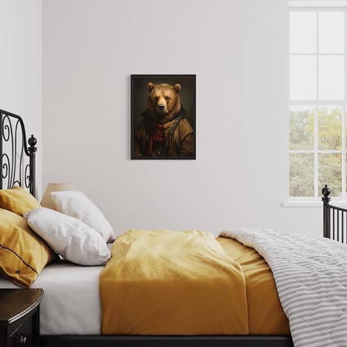 Ours marron poster portrait classique chic 40,6x50,8 - 2
