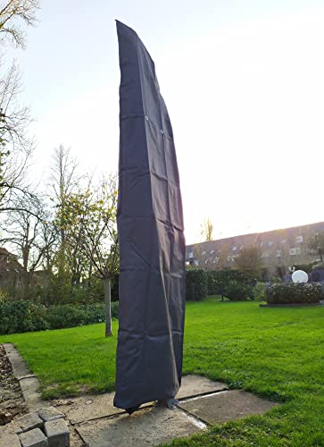 Westerholt GmbH Ampelschirm Schutzhülle Polyester grau 265x70cm Schutzhaube Abdeckung