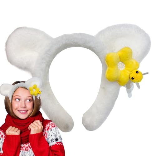 Diademas Suaves Para Cabello de Mujer | Diadema y Maquillaje | Cinta Antideslizante Orejas De Oso Protección Lavado De Cara Uso Diario Yoga Pilates Gimnasia Spa Estilo