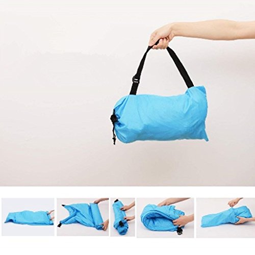 MKBB Loja Cadeira de ar inflável impermeável portátil para uso interno ou externo (azul)