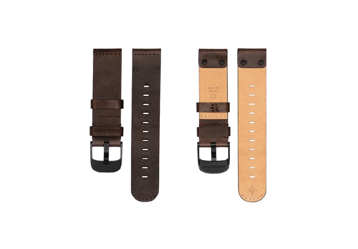 Soundbrenner Cinturino in pelle marrone chiaro