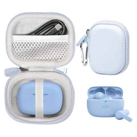 CaseSack Case for JBL Vibe Beam True Wireless Noise Cancelling Earbuds (Blue) Cover