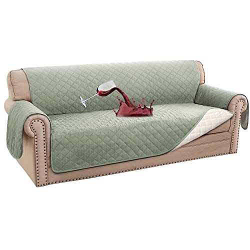 2023 New 100% Waterproof Sofa Covers Couch Cover Sofa Cover For Dogs Couch Protector Triple Non-Slip Sofa Slipcover For 3 Cushion Couch Furniture Protector For Pets, Kids,Dog (Sofa 70", Sage) #TOP23