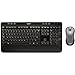 Price comparison product image Logitech MK520 Wireless Keyboard and Mouse Combo for Windows, 2.4 GHz Wireless with Unifying USB-Receiver, Wireless Mouse, 6 Multimedia Keys, 3-Year Battery Life, PC/Laptop, QWERTY UK Layout - Black