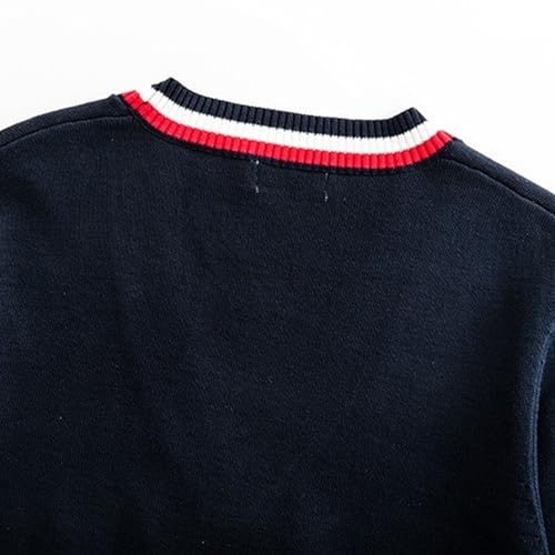 JEKE-DG Men's V Neck Knit Cardigan Sweater Button Down Heavy Weight Sweater Long Sleeve Fashion Winter Sweaters2