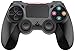 Produktbild SCFUK Wireless Controller für PS4, Rutschfester Dual Shock 4 Game Controller Joystick mit Headset Buchse und Touchpad Kompatibel mit PS4 / Pro/Slim, Schwarz