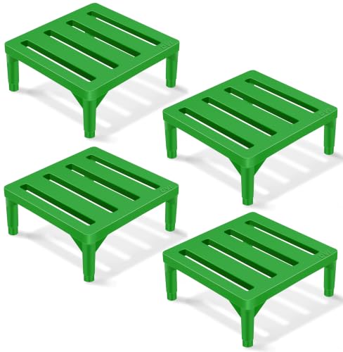 Image of DVI Heavy Duty Green Plant Stand | Pack of 4 | Strong, Durable, Rust-Proof | Supports Up to 200 Kg | Indoor & Outdoor Use | Pot Stand for Big Size Plants | All Weather Resistant Pot Stand