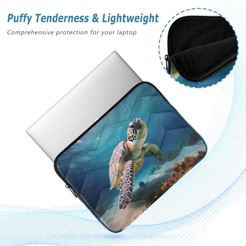 Funda para portátil 13-14 pulgadas con diseño de tortuga miniatura 5