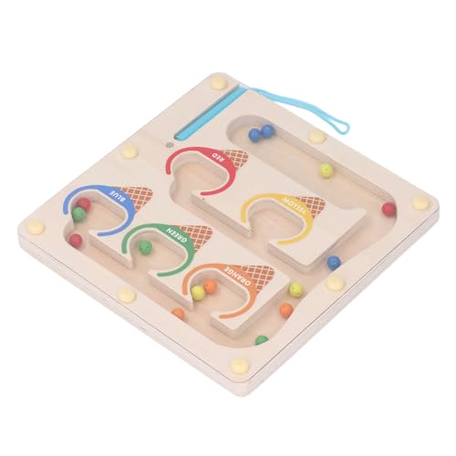Labirinto Magnético de Cores e Números, Coordenação Olho-mão Interativa, Placa de Quebra-cabeça de C