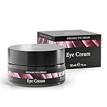 Satin Naturel Lifting Organic Eye Cream 30ml – Anti-Wrinkle Face Cream for Dark Circles & Puffy Eyes with Argan Oil, Aloe Vera, Hyaluronic Acid & Vitamin E – Vegan Skincare