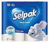 Selpak | Regular Toilet Paper Rolls | Pack of 32 Rolls