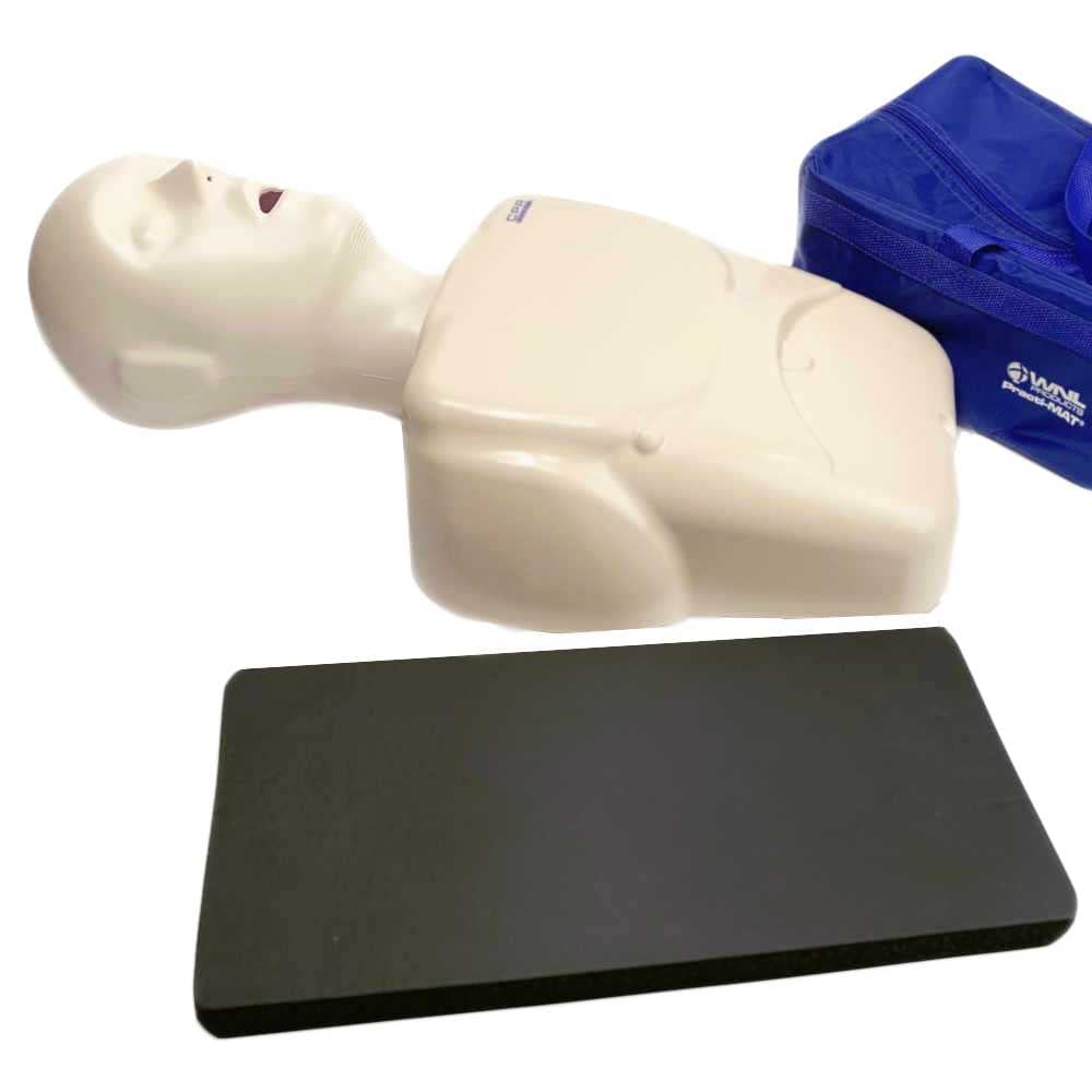 WNL Products Practi-MAT wyściełana mata na kolana do treningu resuscytacyjnego, akcesoria do treningu resuscytacyjnego, ochraniacze na kolana - opakowanie 5 sztuk z torbą do przenoszenia