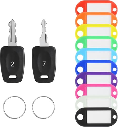 TSA KeyTravel Sentry Approved 007 002 Universal Lock Key Master Suitcase Keys with for Forgotten Password Combinations of Luggage Locks Password Combination Forgetting Solution (Two Random Colors)