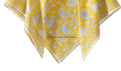 Image of Ravaiyaa - Attitude is everything Sanganer Hand Block Printed Scarves Pure Cotton Scarf Square Hijab Dupatta 40 inch X 40 inch Inch