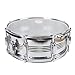 Snare Drum 14.6 X 6in Transparent Beginner Practice Snare Drum with Shoulder Strap for Performance and Practice Alloy Steel Poplar Wood