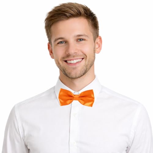 Image of Mens Classic Solid colour Bowtie 6pcs /12pcs Combo Pre-tied Satin polyester Formal tuxedo Bow tie Set For Boy Women and Men & Adjustable Length