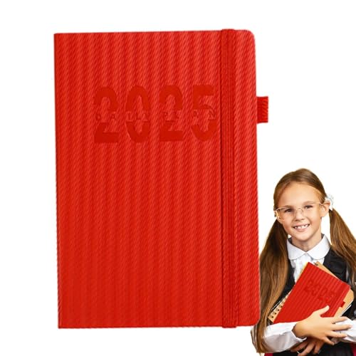 Agenda A5 2025 diario de viaje y oficina con planificador mensual