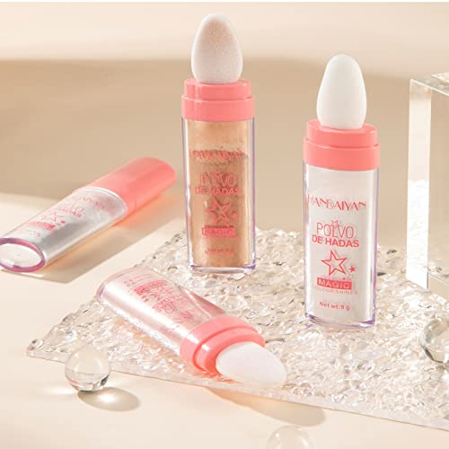 3Pcs/Set Multi-Use Highlighter Powder, Glitter Shimmering Brightening Natural Three-Dimensional Contouring Blush Pressed Powder Pen For Face Body Hair Lips Eyes Makeup (Set A) #TOP6