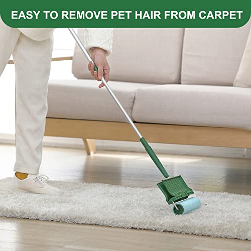 Fedicelly Large Lint Rollers Pet Hair Extra Sticky Floor, Cat Dog Hair Remover Laundry Clothes Carpet Furniture,6.3 Inches Wider With 320 Sheets Giant Lint Remover Brush For Couch With Long Handle #TOP2