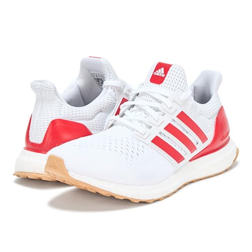 adidas Men's Ultraboost 1.0, White/Better Scarlet/Gum, 133