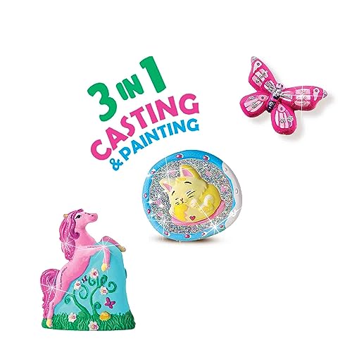 SES Creative 01288 3-in-1 Casting and Painting Kit, Multi-Themed Craft Set, Various colours, 25 Milliliters - Image 3